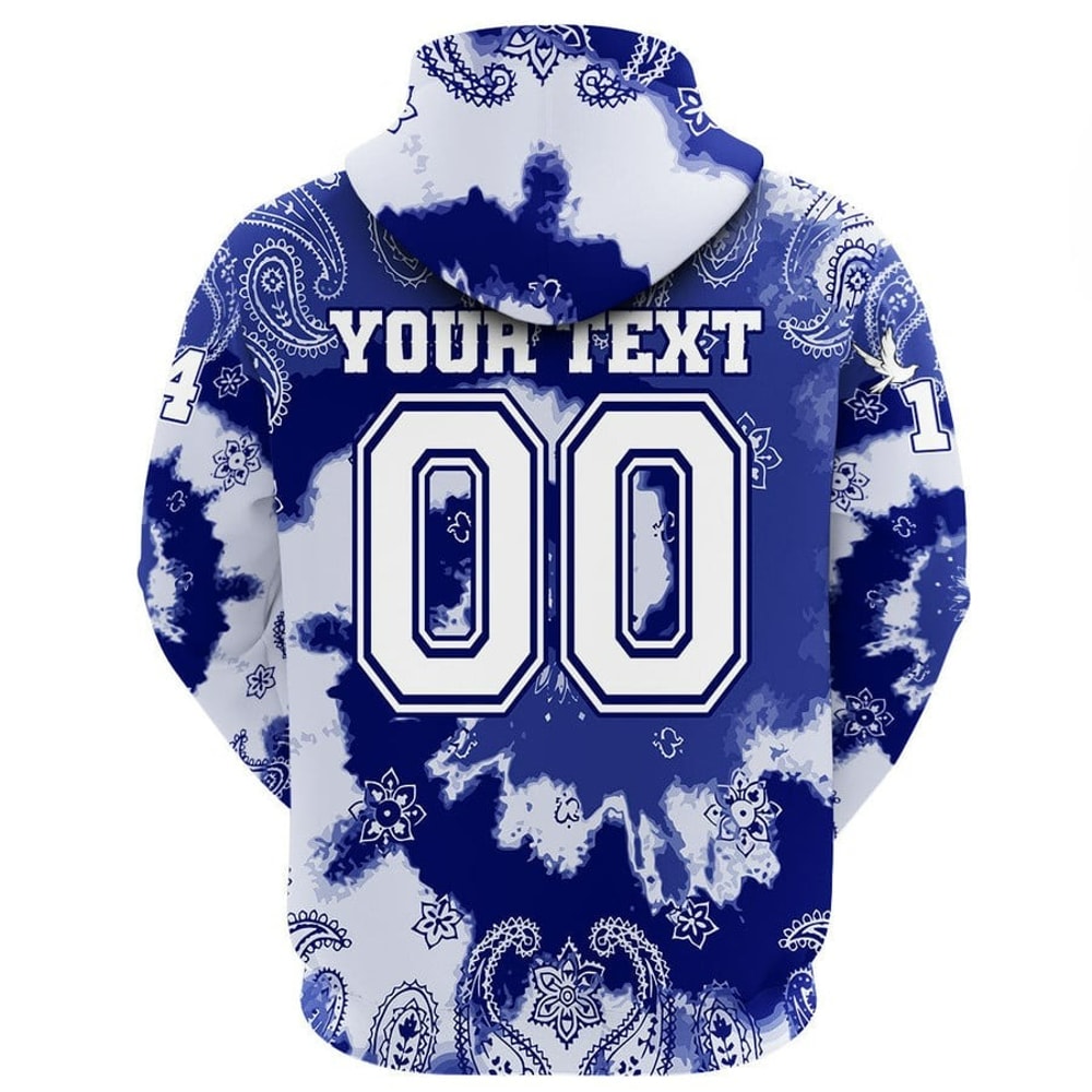 Phi Beta Sigma Paisley Bandana Tie Dye Style Hoodie, African Hoodie For Men Women