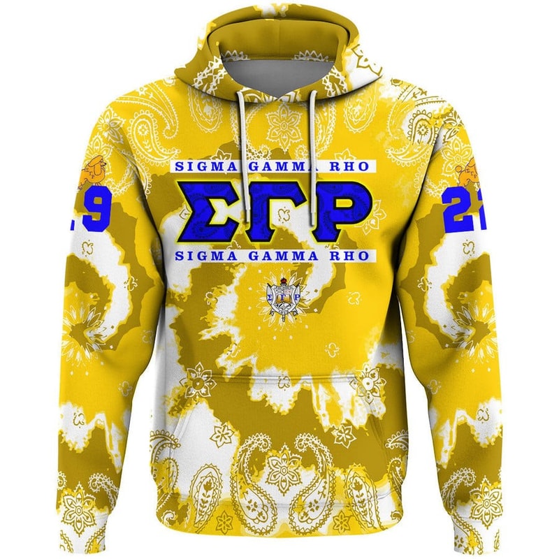Sigma Gamma Rho Paisley Bandana Tie Dye Style Hoodie, African Hoodie For Men Women