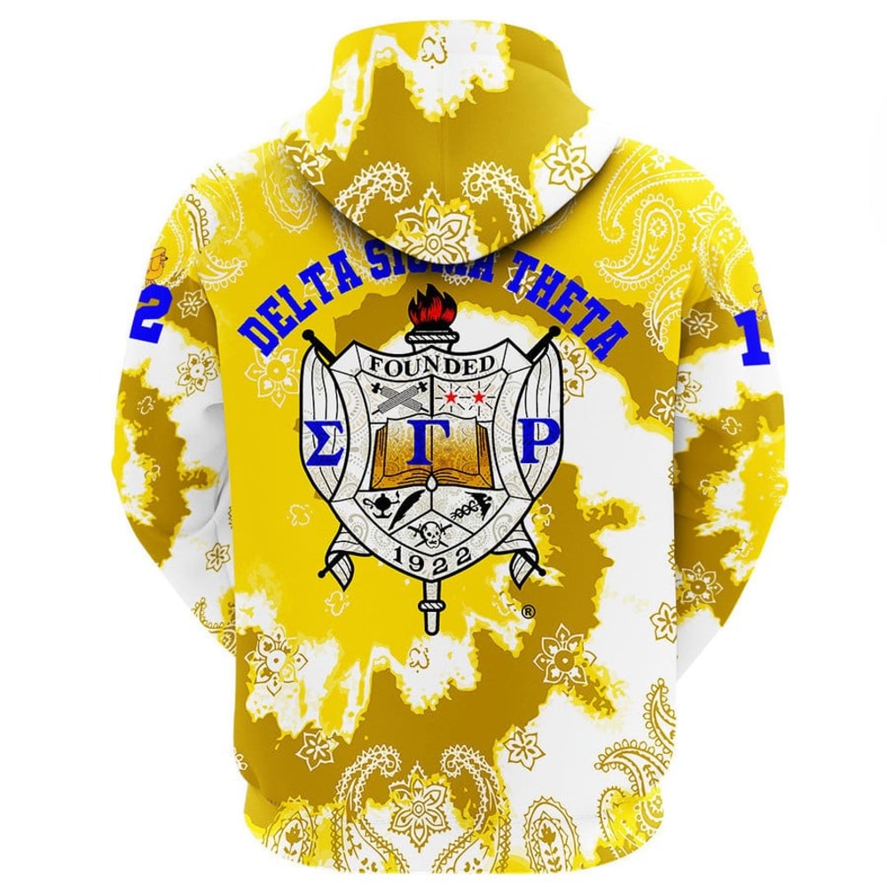 Sigma Gamma Rho Paisley Bandana Tie Dye Style Hoodie, African Hoodie For Men Women