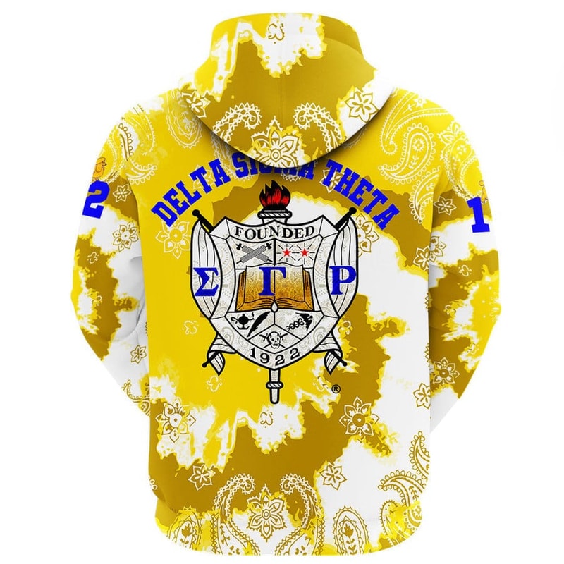 Sigma Gamma Rho Paisley Bandana Tie Dye Style Hoodie, African Hoodie For Men Women