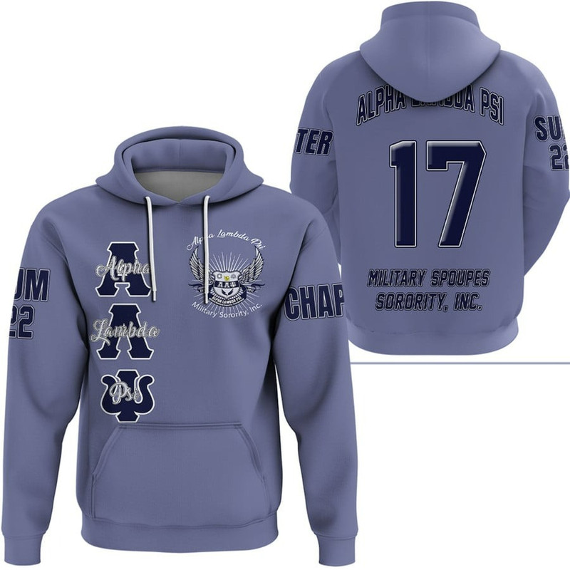 Alpha Lambda Psi Spouses Military Hoodie, African Hoodie For Men Women
