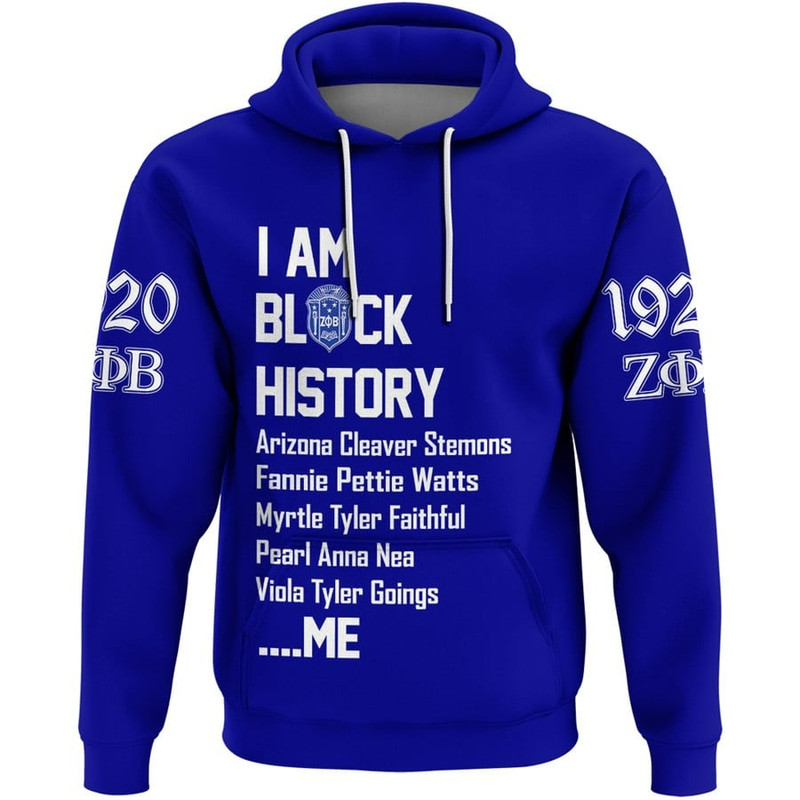 Zeta Phi Beta Black History Hoodie, African Hoodie For Men Women