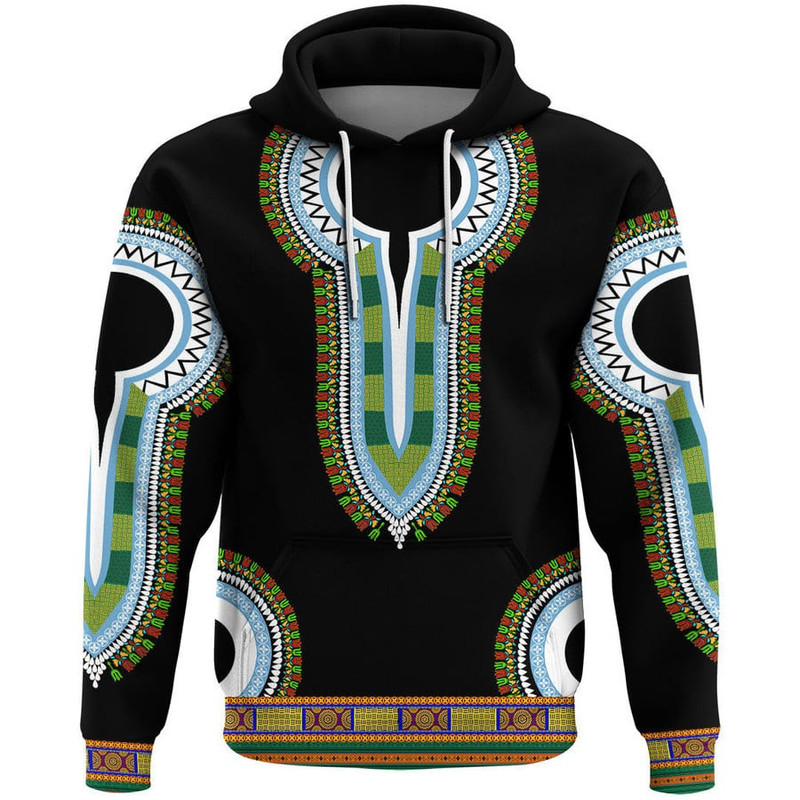 Botswana Dashiki Hoodie, African Hoodie For Men Women
