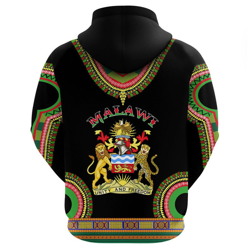 Malawi Dashiki Hoodie, African Hoodie For Men Women