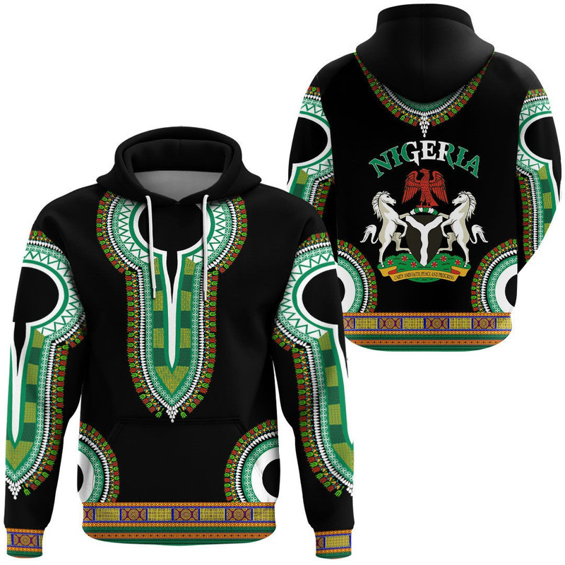 Nigeria Dashiki Hoodie, African Hoodie For Men Women