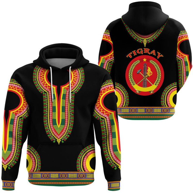 Tigray Dashiki Hoodie, African Hoodie For Men Women