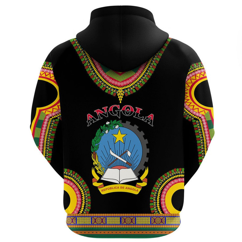 Angola Dashiki Hoodie, African Hoodie For Men Women