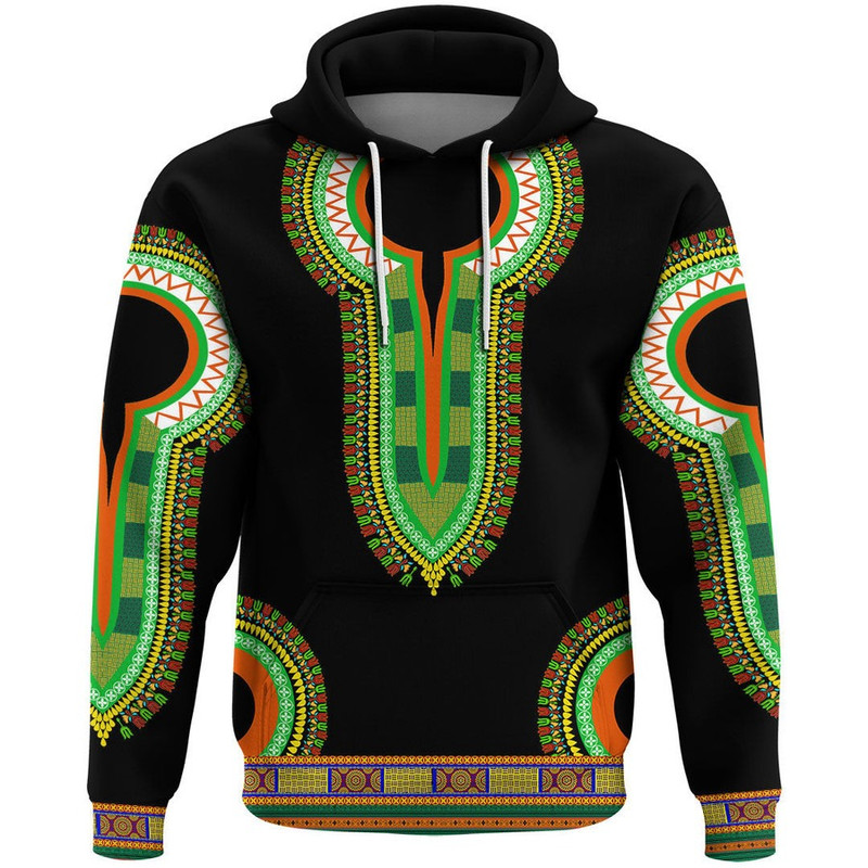 Niger Dashiki Hoodie, African Hoodie For Men Women