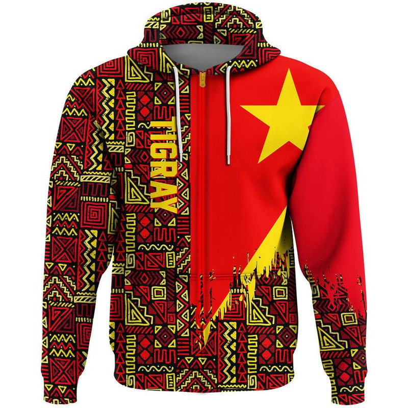 Tigray Kenter Pattern Hoodie, African Hoodie For Men Women