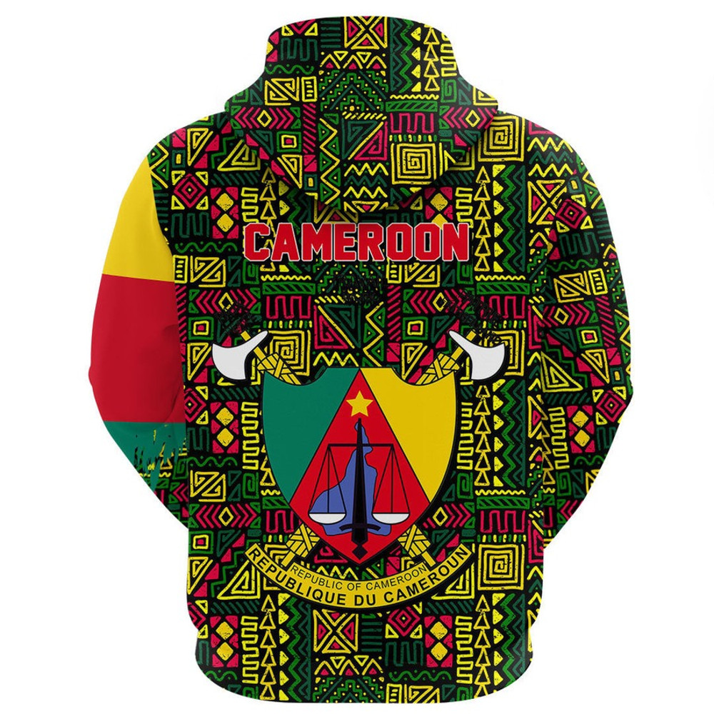 Cameroon Kenter Pattern Hoodie, African Hoodie For Men Women