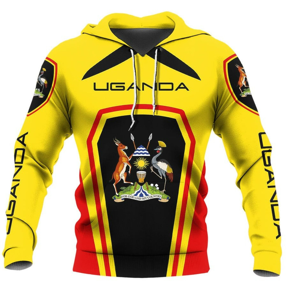 Uganda Formula One Hoodie, African Hoodie For Men Women