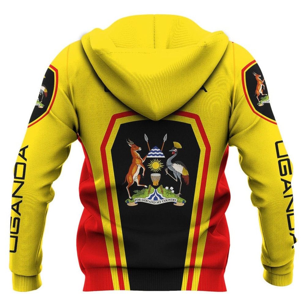 Uganda Formula One Hoodie, African Hoodie For Men Women