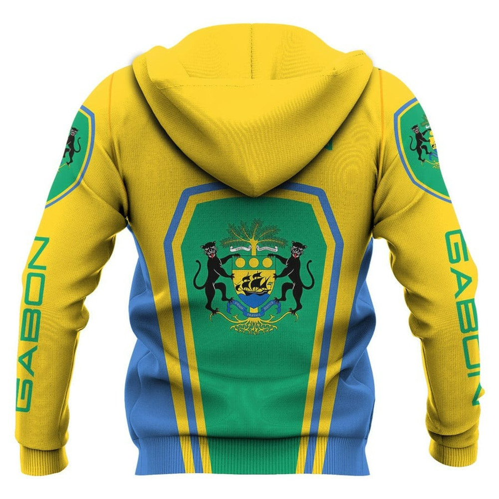 Gabon Formula One Hoodie, African Hoodie For Men Women