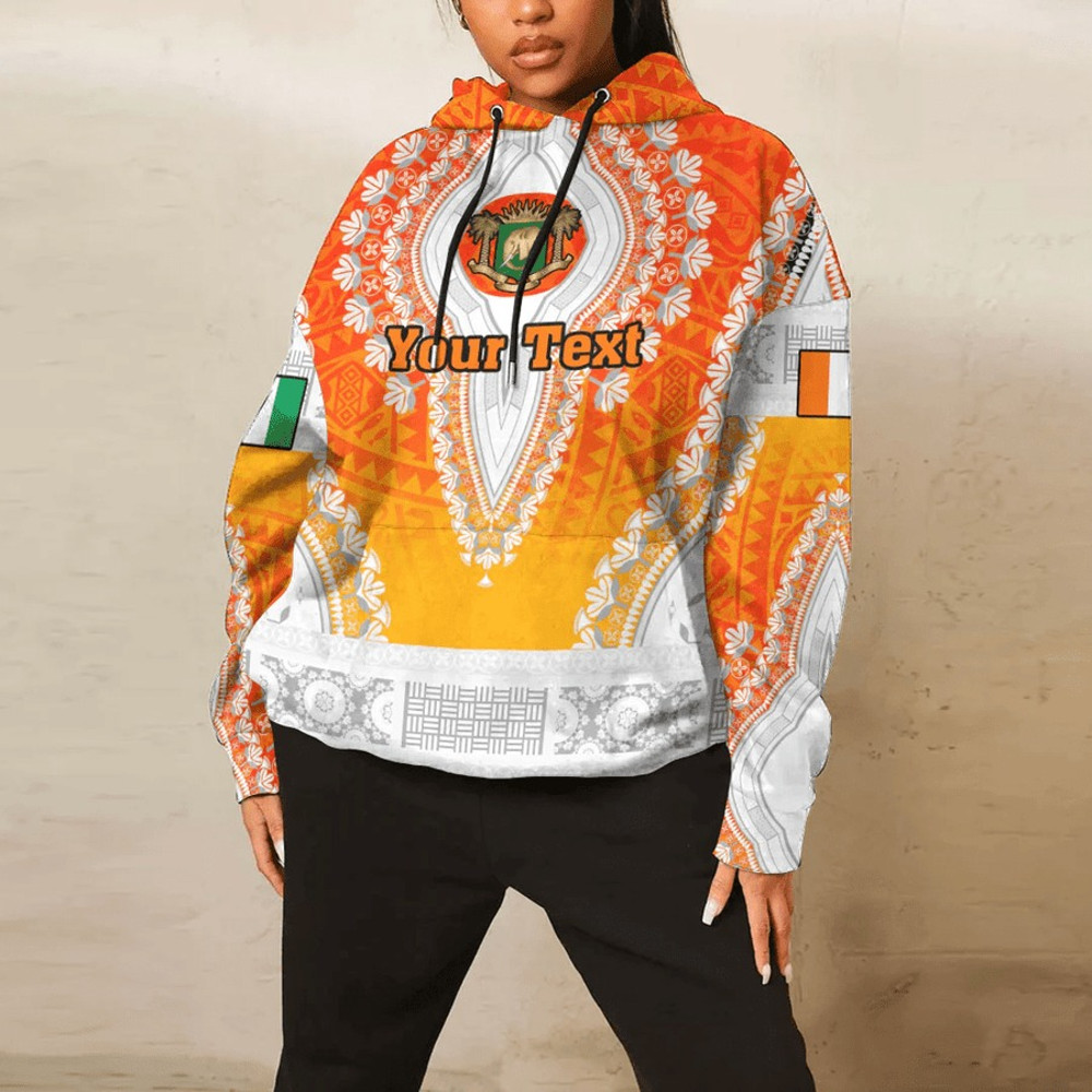 Ivory Coast Hoodie Vintage African Dashiki, African Hoodie For Men Women