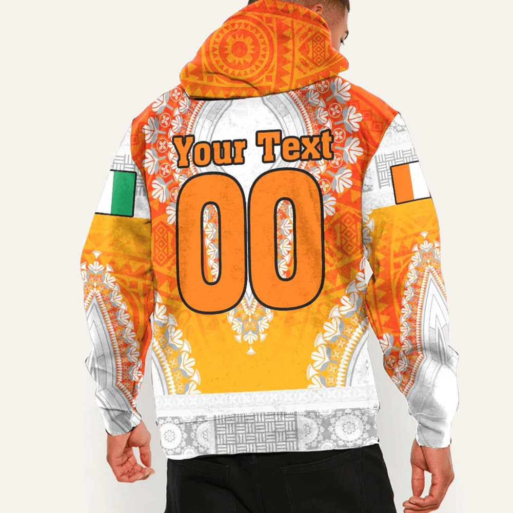 Ivory Coast Hoodie Vintage African Dashiki, African Hoodie For Men Women