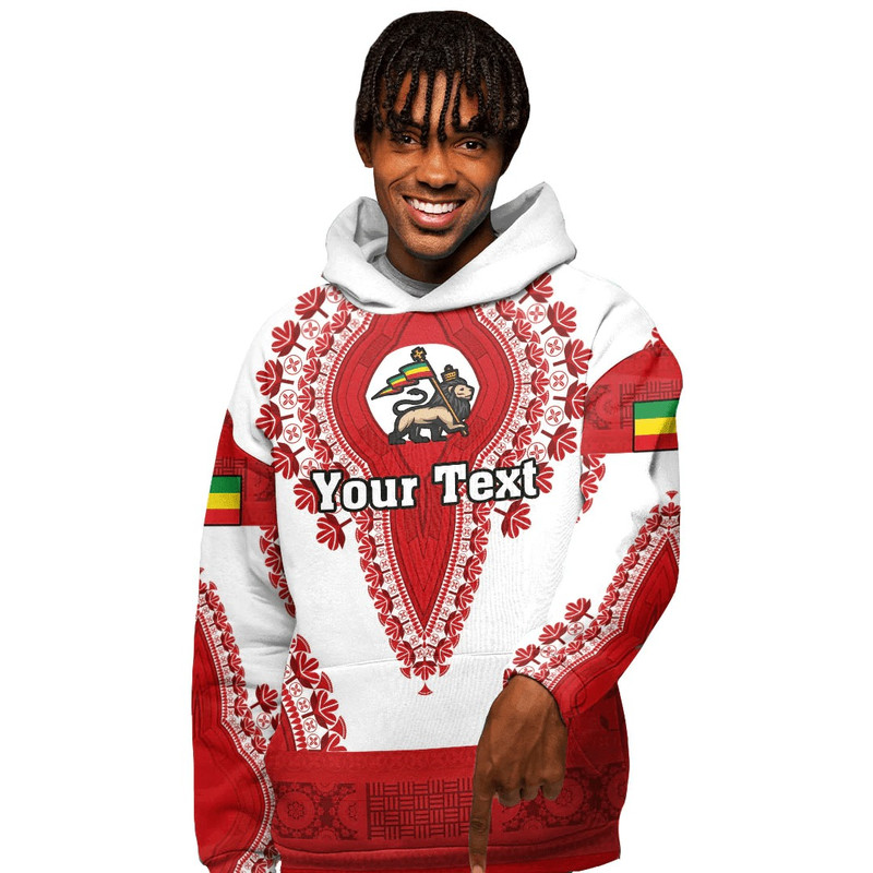 Ethiopia - White Version Hoodie Vintage African Dashiki, African Hoodie For Men Women
