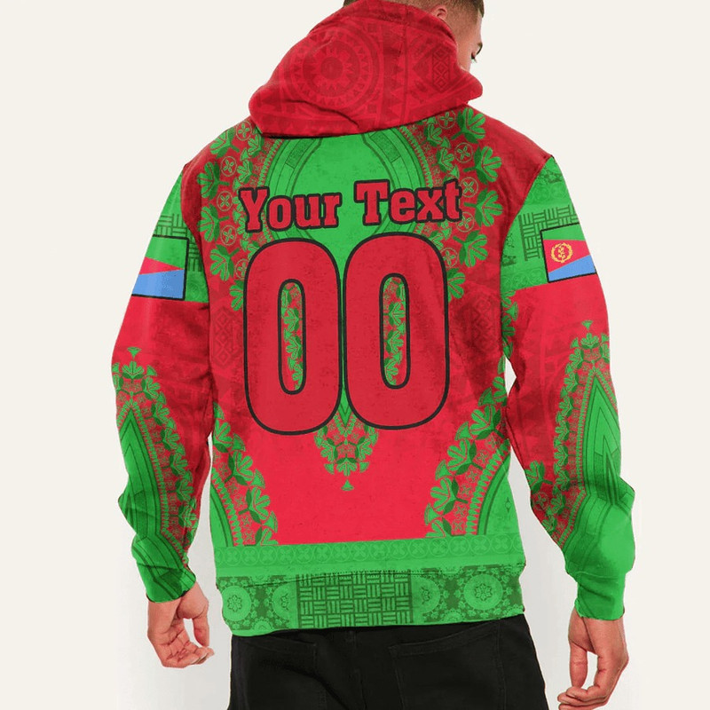 Eritrea Hoodie Vintage African Dashiki, African Hoodie For Men Women