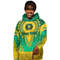 Gabon - Green Version Hoodie Vintage African Dashiki, African Hoodie For Men Women