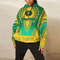 Gabon - Green Version Hoodie Vintage African Dashiki, African Hoodie For Men Women
