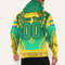 Gabon - Green Version Hoodie Vintage African Dashiki, African Hoodie For Men Women
