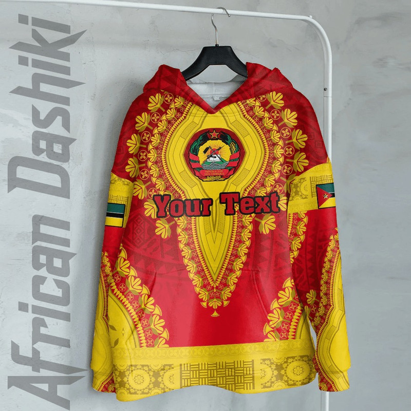 Mozambique Hoodie Vintage African Dashiki, African Hoodie For Men Women
