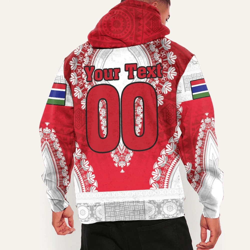 Gambia Hoodie Vintage African Dashiki, African Hoodie For Men Women