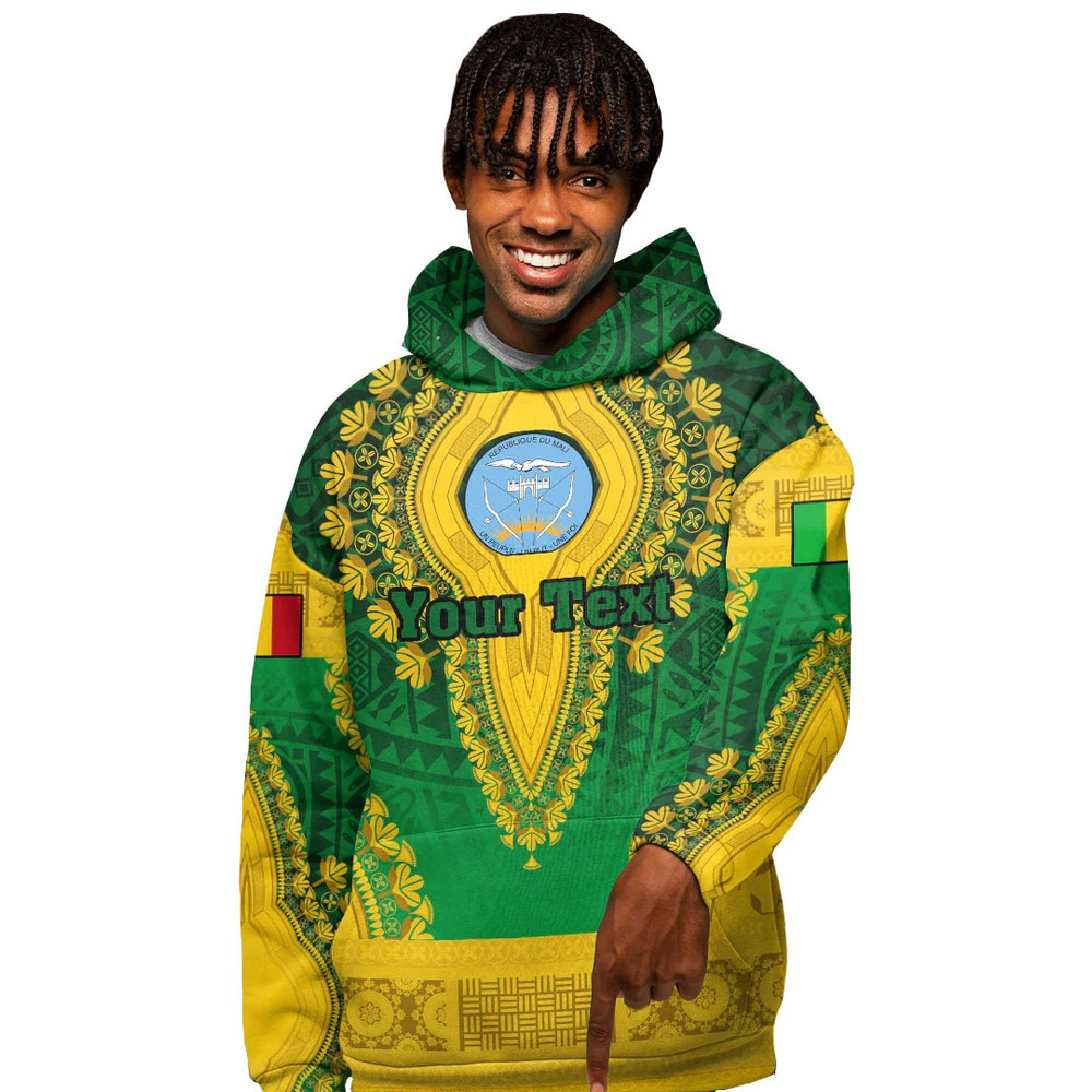 Mali Hoodie Vintage African Dashiki, African Hoodie For Men Women