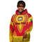 Benin - Red Version Hoodie Vintage African Dashiki, African Hoodie For Men Women