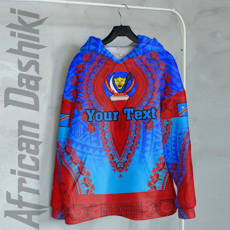 Democratic Republic Of The Congo Hoodie Vintage African Dashiki, African Hoodie For Men Women