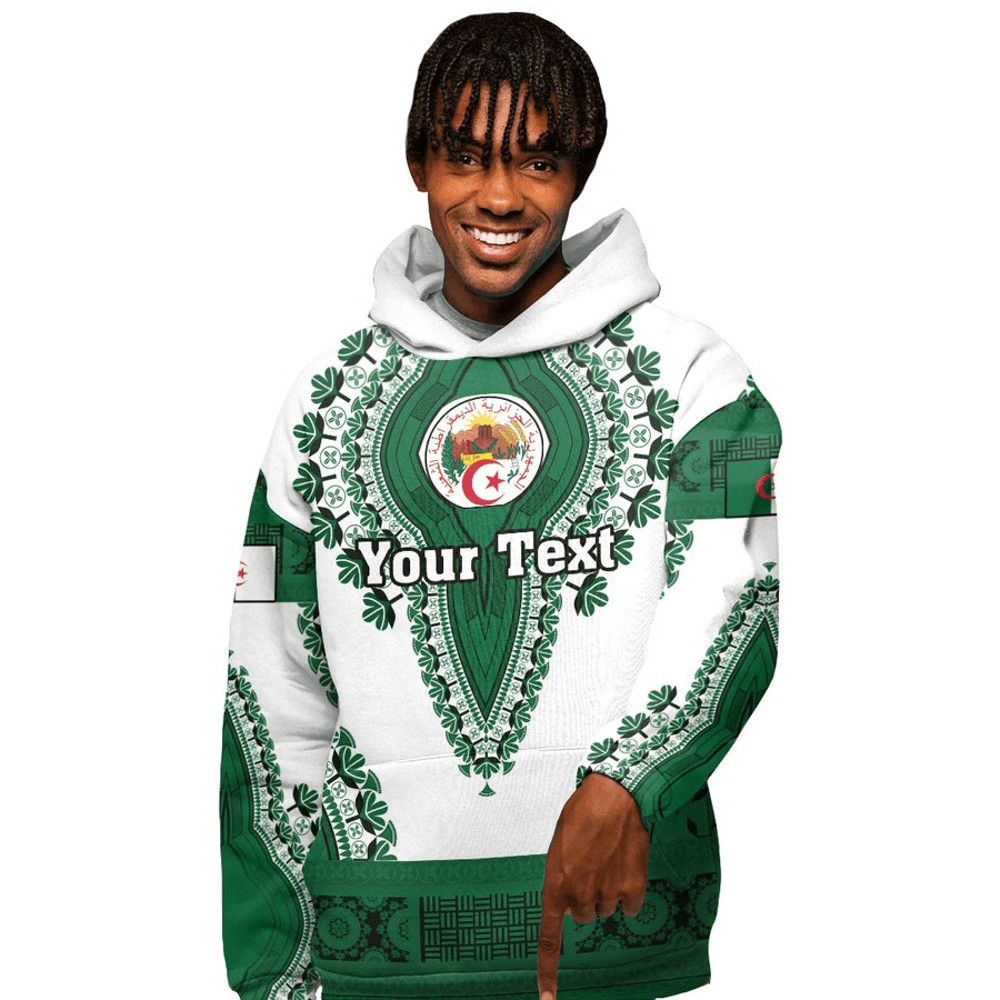Algeria Hoodie Vintage African Dashiki, African Hoodie For Men Women