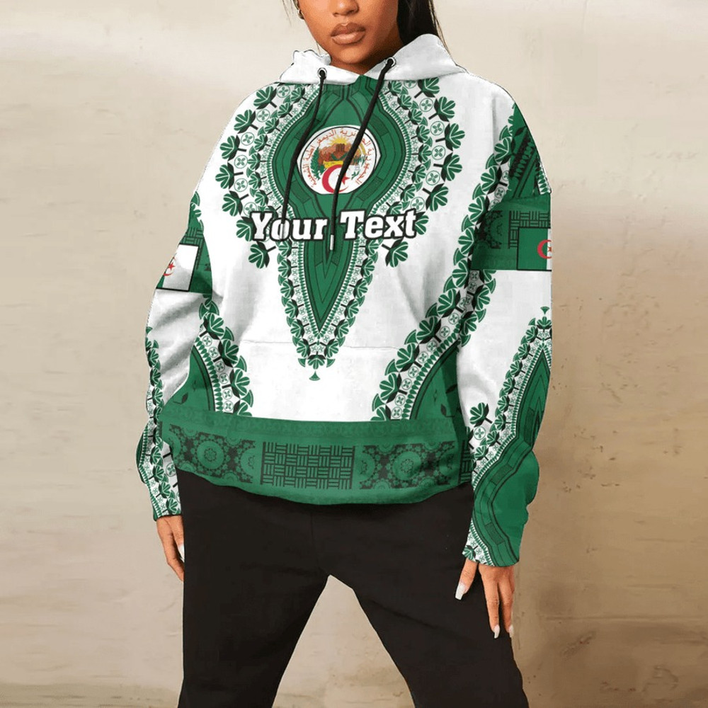 Algeria Hoodie Vintage African Dashiki, African Hoodie For Men Women
