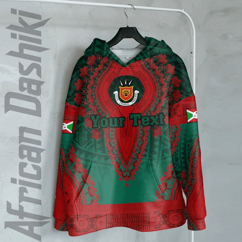 Burundi Hoodie Vintage African Dashiki, African Hoodie For Men Women