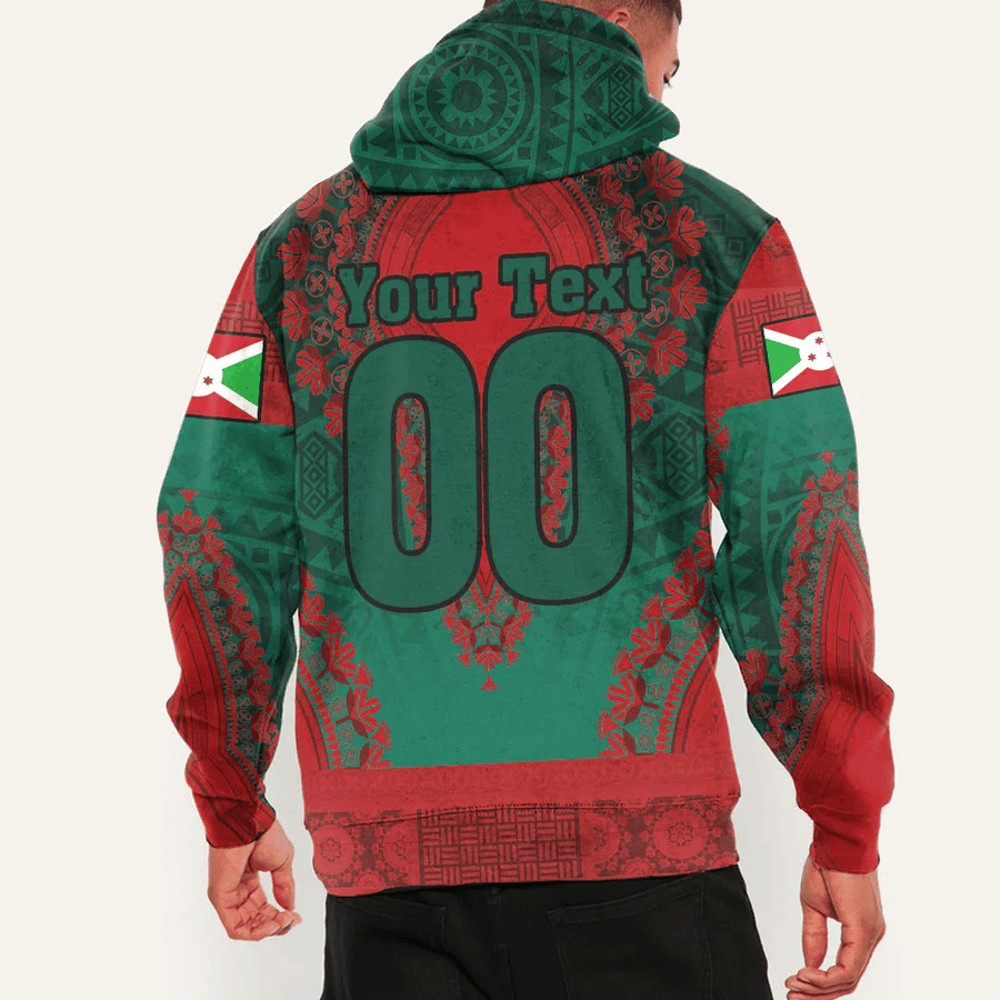 Burundi Hoodie Vintage African Dashiki, African Hoodie For Men Women