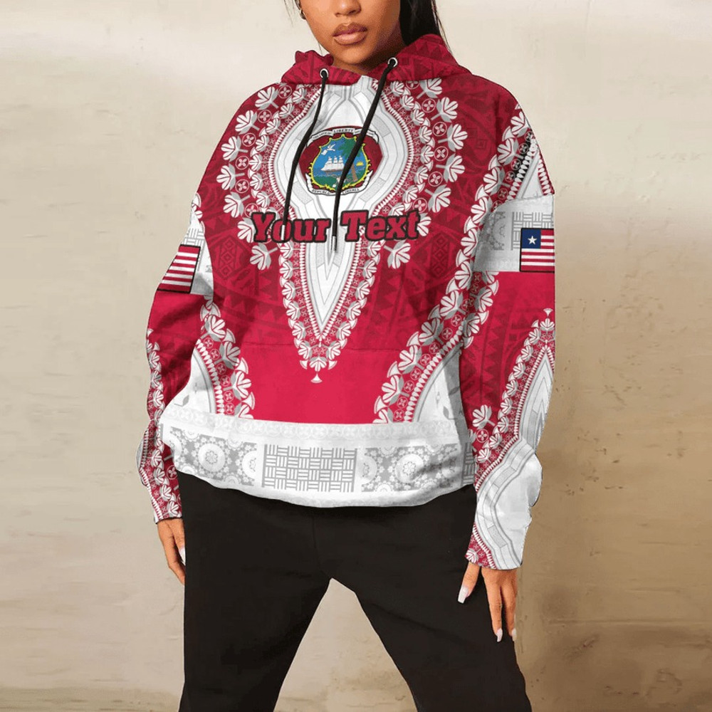 Liberia Hoodie Vintage African Dashiki, African Hoodie For Men Women