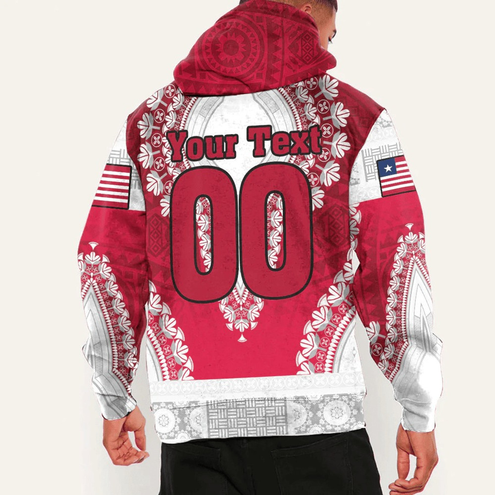 Liberia Hoodie Vintage African Dashiki, African Hoodie For Men Women