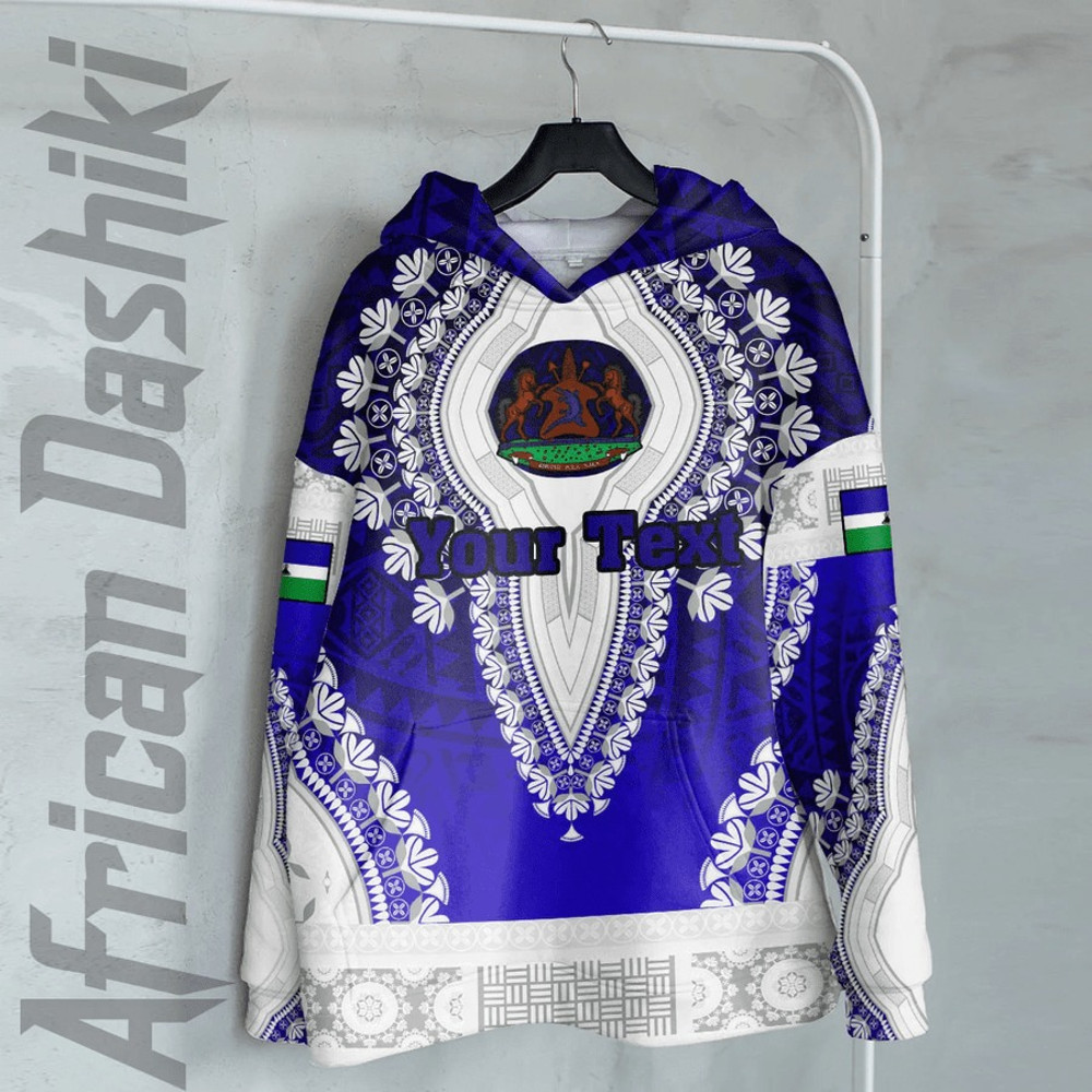 Lesotho Hoodie Vintage African Dashiki, African Hoodie For Men Women