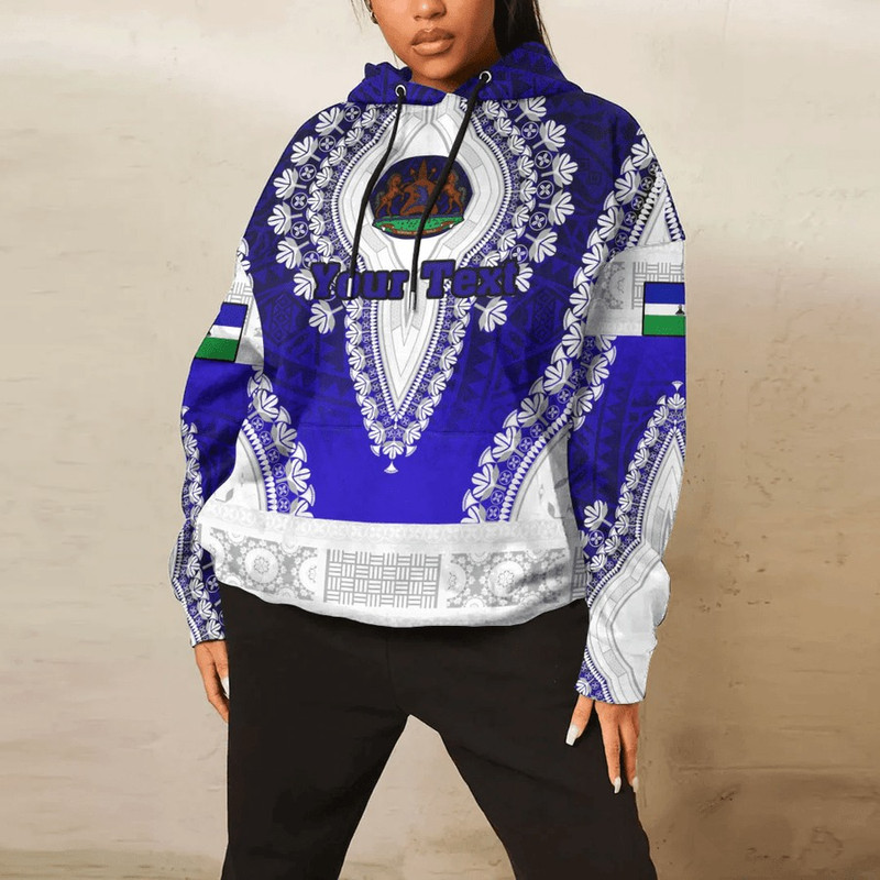 Lesotho Hoodie Vintage African Dashiki, African Hoodie For Men Women