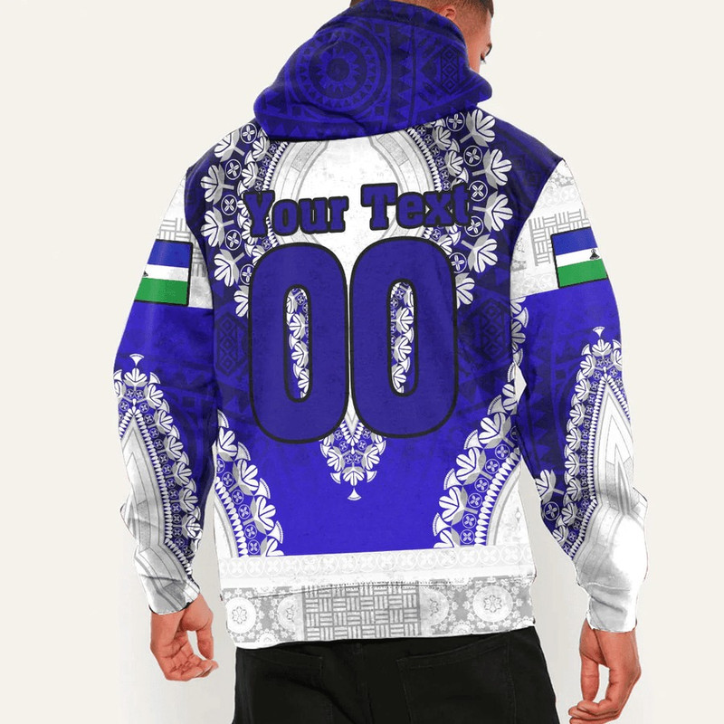 Lesotho Hoodie Vintage African Dashiki, African Hoodie For Men Women