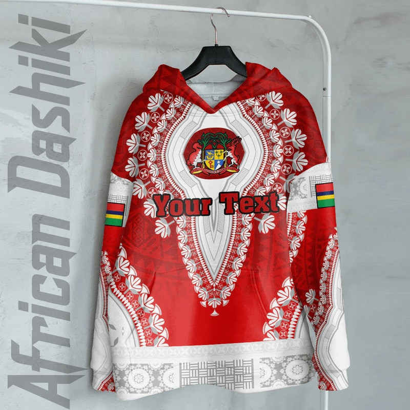 Mauritius Hoodie Vintage African Dashiki, African Hoodie For Men Women