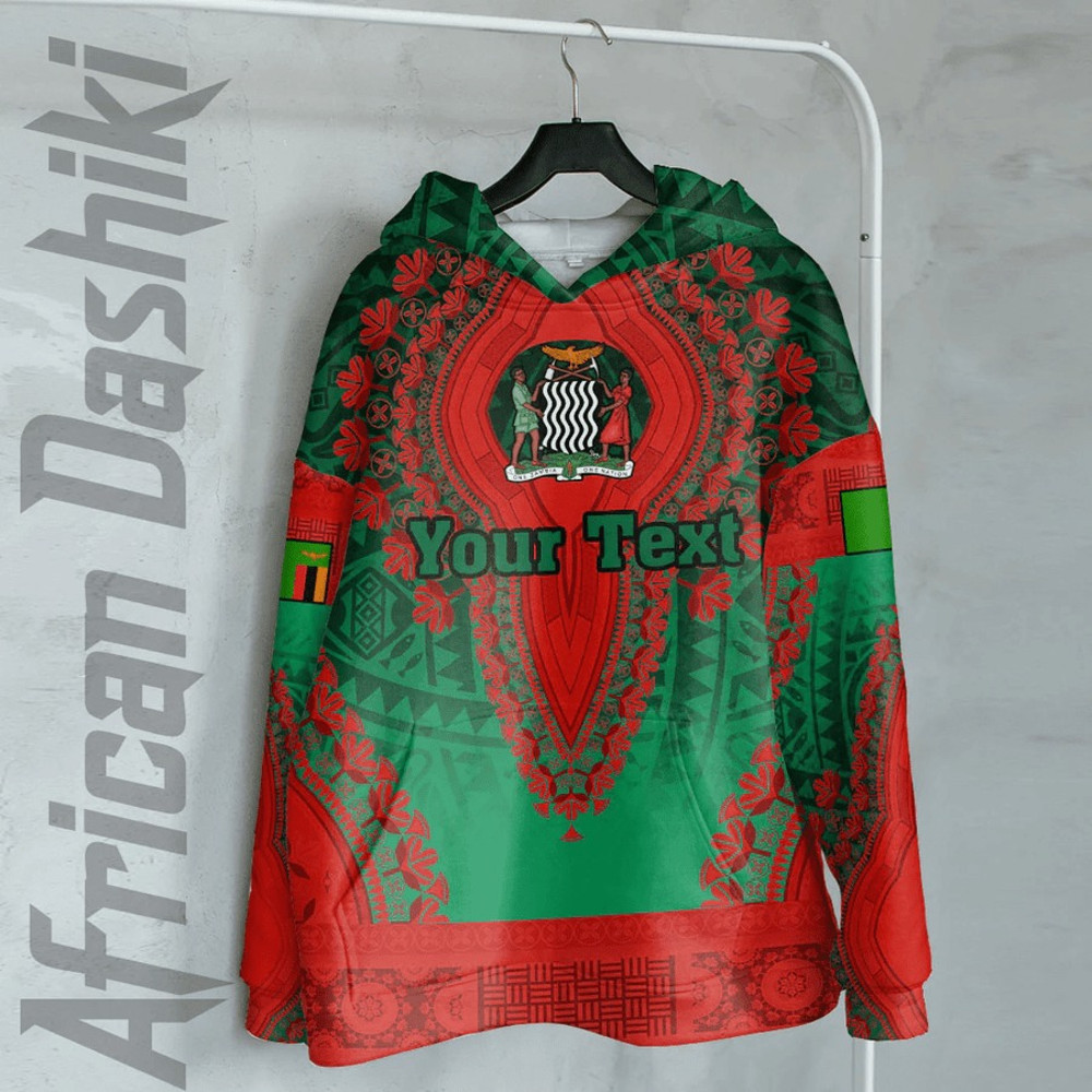 Zambia Hoodie Vintage African Dashiki, African Hoodie For Men Women