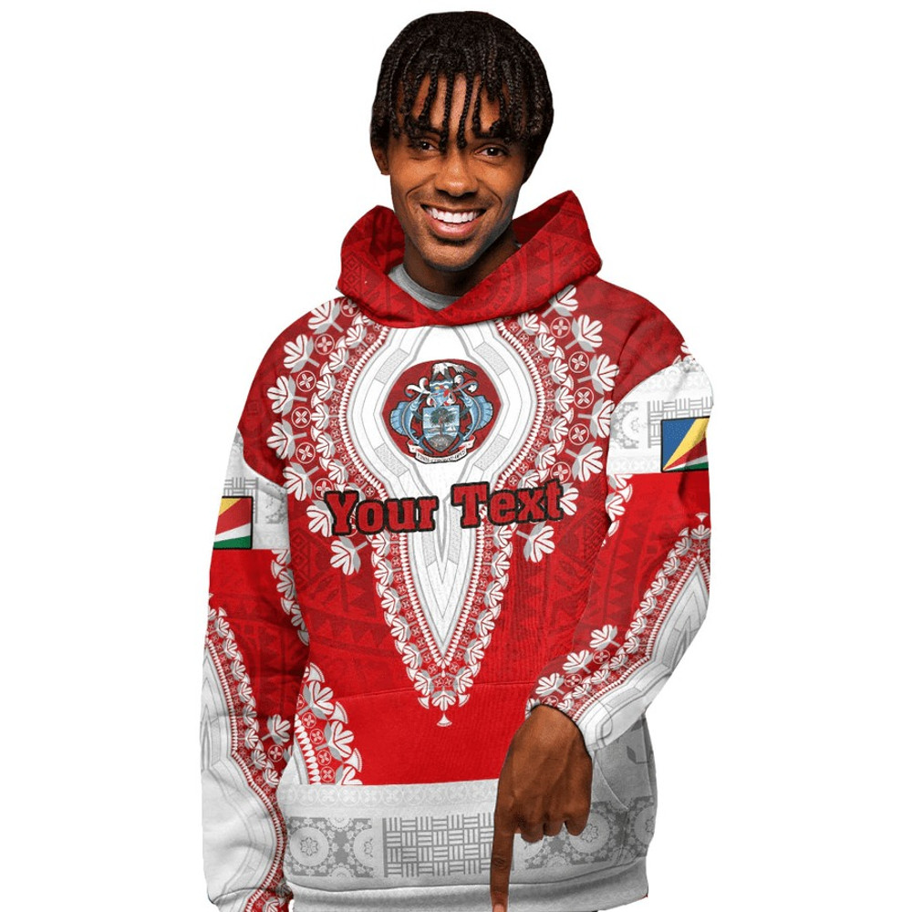 Seychelles Hoodie Vintage African Dashiki, African Hoodie For Men Women