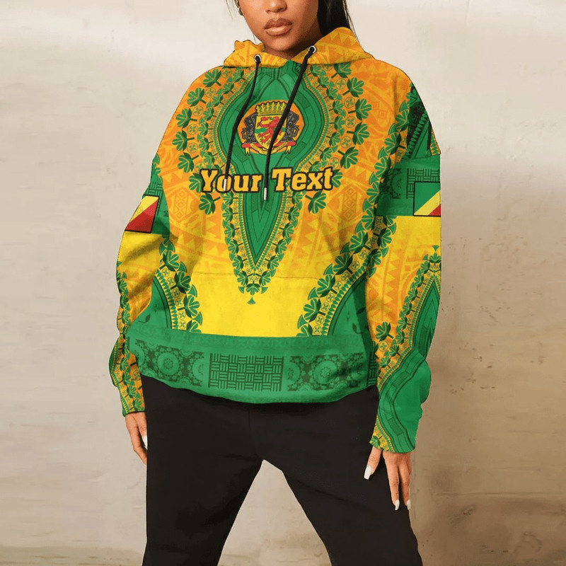 Republic Of The Congo Hoodie Vintage African Dashiki, African Hoodie For Men Women