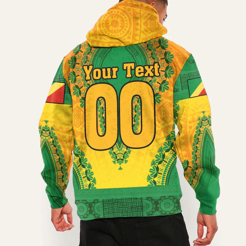 Republic Of The Congo Hoodie Vintage African Dashiki, African Hoodie For Men Women