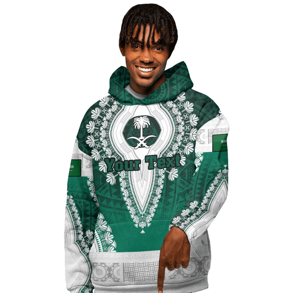 Saudi Arabia - Special Version Hoodie Vintage African Dashiki, African Hoodie For Men Women