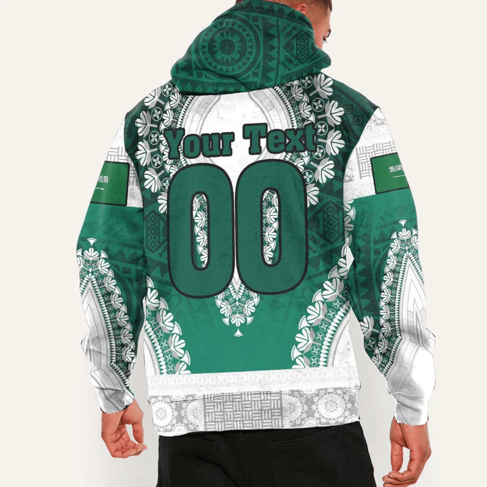 Saudi Arabia - Special Version Hoodie Vintage African Dashiki, African Hoodie For Men Women