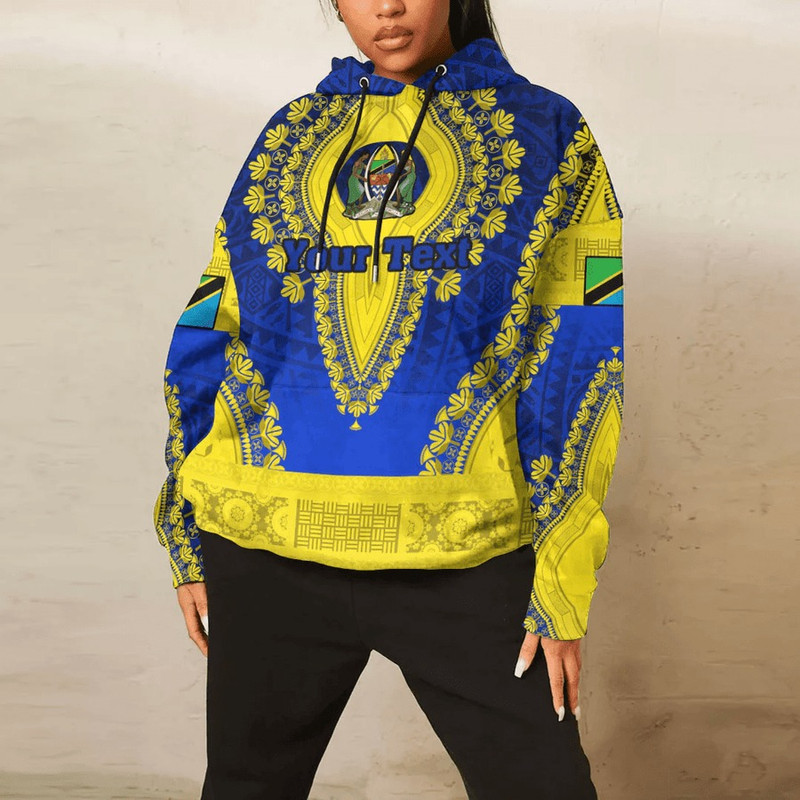 Tanzania Hoodie Vintage African Dashiki, African Hoodie For Men Women