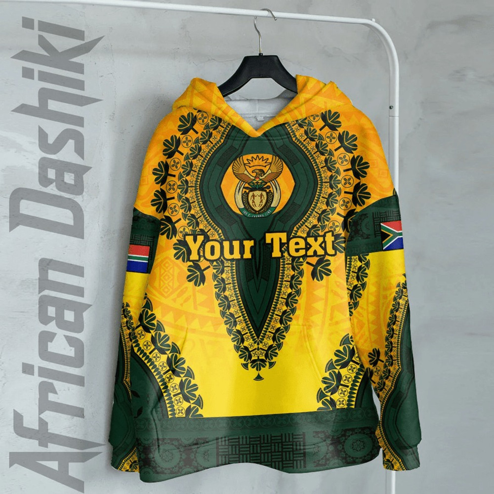 South Africa - Yellow Version Hoodie Vintage African Dashiki, African Hoodie For Men Women