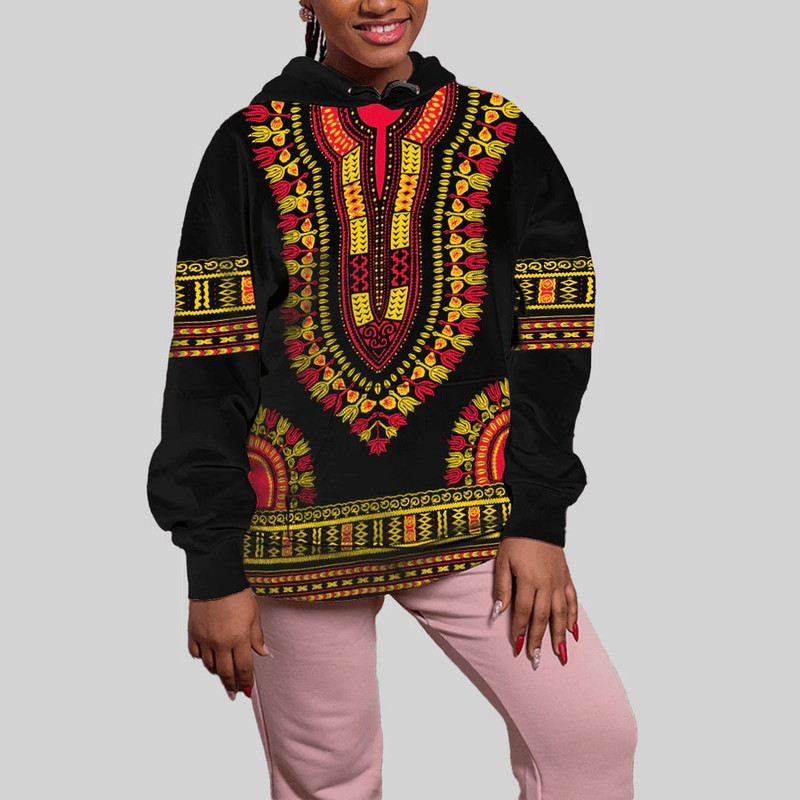 Angola Traditional Dashiki, African Hoodie For Men Women