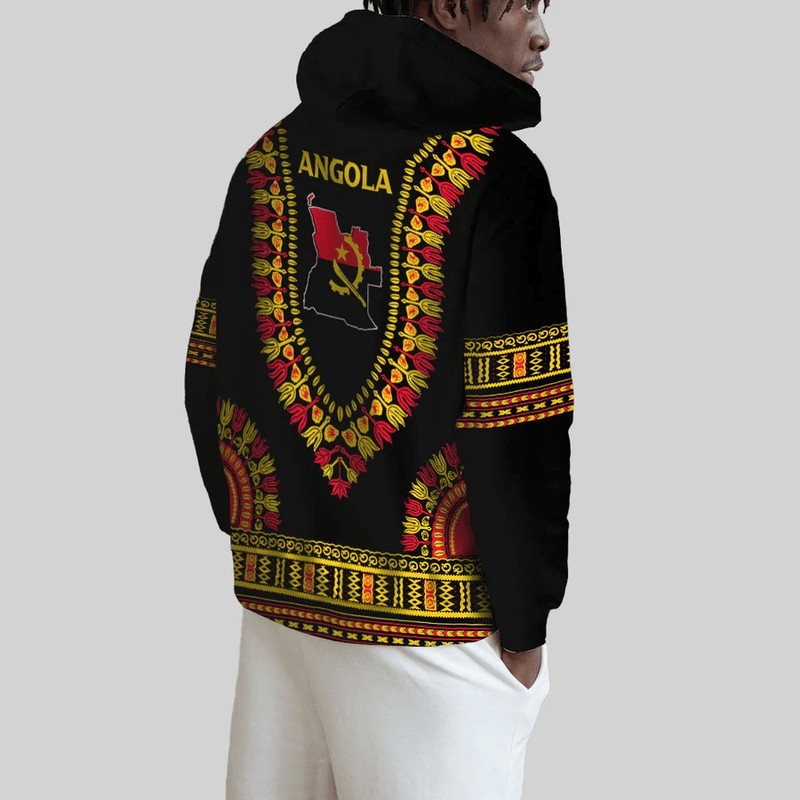 Angola Traditional Dashiki, African Hoodie For Men Women