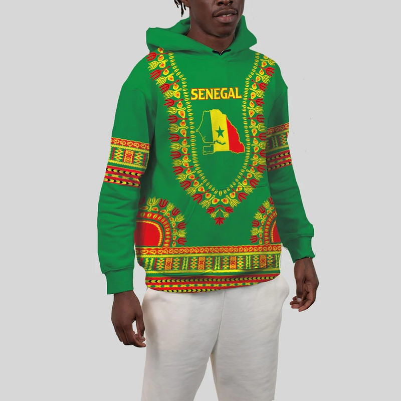 Senegal Traditional Dashiki, African Hoodie For Men Women